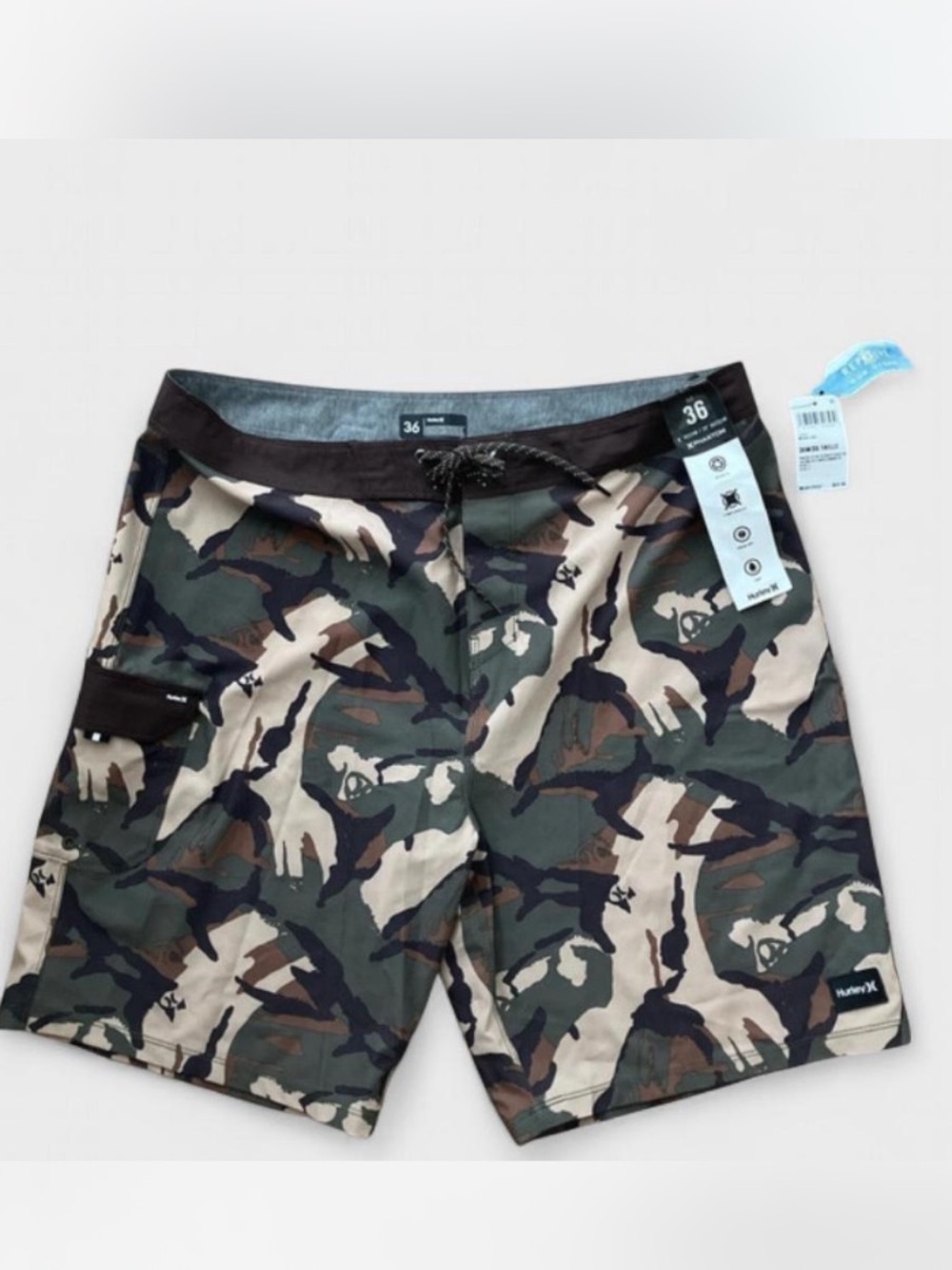 Hurley Camouflage cargo weekender men’s board shorts Sz 36